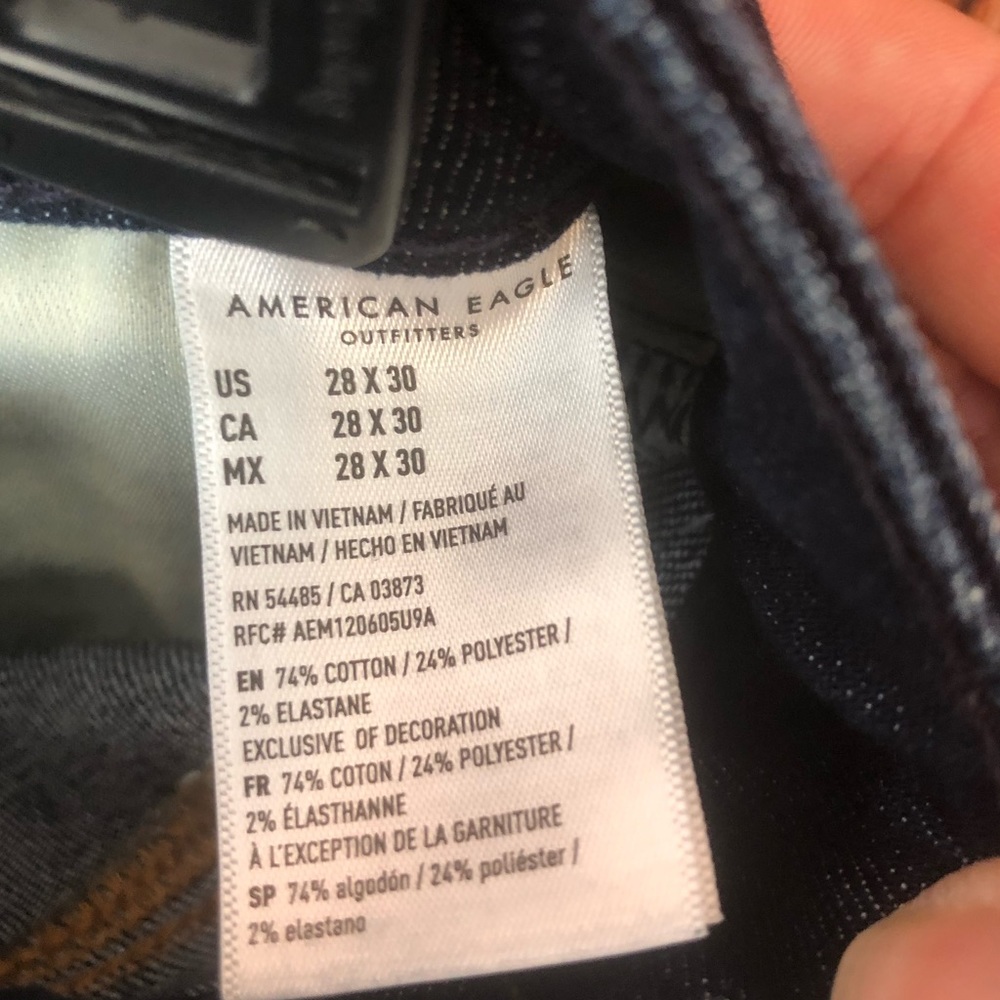 American Eagle Outfitters Airflex+ Athletic Fit Blue Jeans - Picture 7 of 13